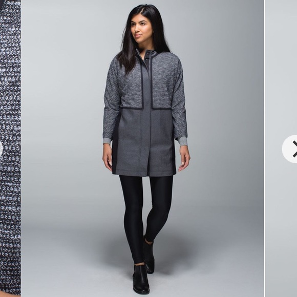 lululemon athletica Jackets & Blazers - NWOT Lululemon Cocoon Car Coat Black / Grey